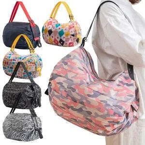 휴대용 접이식 지퍼 장바구니 에코백 가방 시장 여행 휴대용에코백