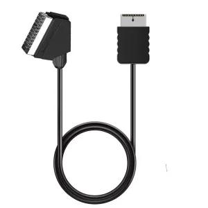 콘솔케이블 교체용 RGB SCART 케이블 TV AV 리드 연결 Playstation PS1 PS2 PS3 Slim PAL NTSC 콘솔