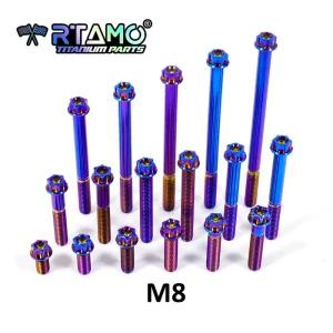 전산볼트 RTAMO Gr5 티타늄 볼트 M8x15-120 Torx 헤드 나사 오토바이 개조 1개