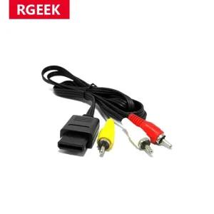 콘솔케이블 닌텐도 64 오디오 TV 비디오 AV 케이블 슈퍼 게임큐브 N64 SNES용 RCA