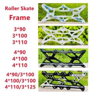 스케이트용품 롤러 스케이트 프레임 스피드 랙 베이스 브라켓 3x90 100 110 125mm 4x100 110mm 34 바퀴