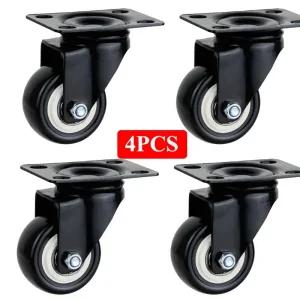 손수레바퀴 산업용 캐스터 고무 휠 롤러 가구용 360도 브레이크