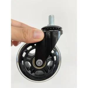손수레바퀴 5 개 3인치 M6M8M10 PU 스크류 롤러 아이스 휠 전기 영동 장비 스쿠터 음소거 캐스터