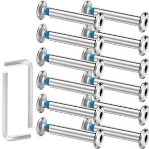 Hotop 20 세트 스케이트 소켓 나사 인라인 롤러 샤프트 헥스 2피스 설치 도구 포함