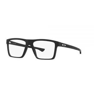 Oakley 남성용 Ox8167 볼트 드롭 스퀘어 처방 안경 프레임, 새틴 블랙/데모 렌즈.