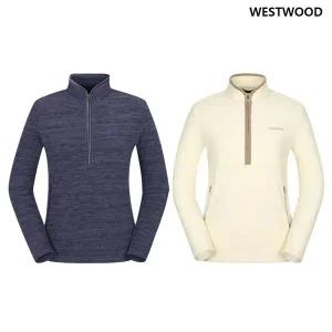 [웨스트우드]여성 플리스 반집업 기모 티셔츠 (2컬러) WM4WCTS324_s