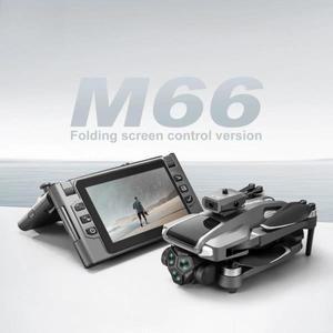 2025 신형 M66 Max 4K 듀얼 카메라 드론 (접이식 화면 10km 비행 거리 GPS 자동 복귀 브러시리스 모터 RC