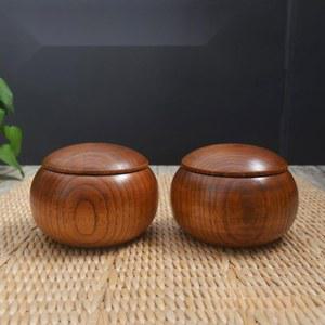 대추 나무 바둑알통 우드 원목 항아리 바둑돌통 모양 바둑알 바둑통