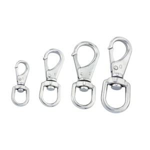 304 Stainless Steel Swivel Eye Snap Bolt Hook Multi-use Universal Quick Release Buckle Boat Dog Pet Key Chain 69/88/101/121mm