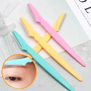 눈썹정리칼 일자형 눈썹다듬는칼 제모 면도 2개입