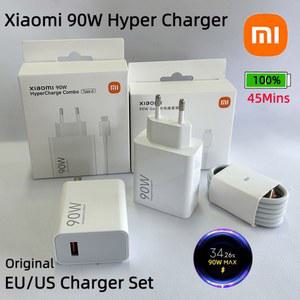 Xiaomi 90w 충전기 기존 하이퍼 터보 과급기 Xiao Mi 15 Ultra 14 13 T Poco X7 Pro X6 Redmi Note 12 전원 어댑터 Eu 플러그