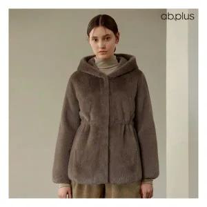ab.plus 페이크 퍼 허리 스트링 후드 자켓 LSA1MF31A 108621