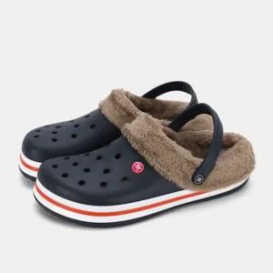 빌리버스 남성 겨울 캐주얼 방한용 아쿠아슈즈 슬립온 파츠장식 털 클로그 BSS809남자크록스 슈즈 남자화