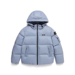 [정품] 내셔널지오그래픽 N244UDW820 골든몰 숏기장 구스 후디 다운 점퍼 STONE 블루 997825