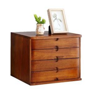 원목지류함 낮은수납장 다용도 정리함 월넛 파일함 엔틱 보관함 서랍 미술학원 5단 학원