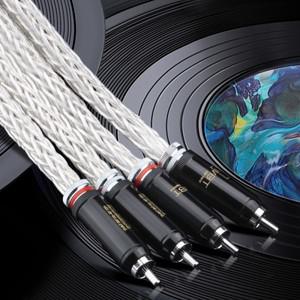 RCA 케이블하이엔드 오디오 실버 도금 OCC 12 가닥 케이블 WBT RCA 플러그 0102AG to 6AG