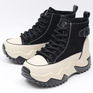 슈즈 가죽 키높이 여성여자 운동화 슬립온 하이탑 스니커즈 8cm smp541