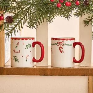 [모던하우스] 메리오너먼트 골드림 머그2P세트 350ML