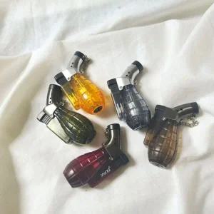 휴대용 가스 토치 라이터 캠핑용 미니 토치 라이터 불꽃 화력