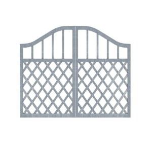 대문 울타리 입구 휀스 팬스 울타리펜스 블루 나무대문 130X120cm 인테리어