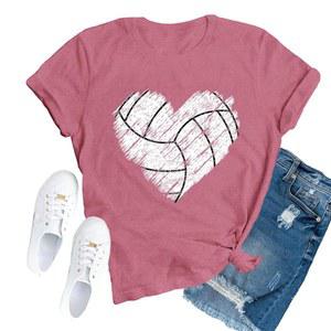 여자 배구 엄마 티셔츠 볼 게임 데이 티셔츠를 위한 투포수 셔츠