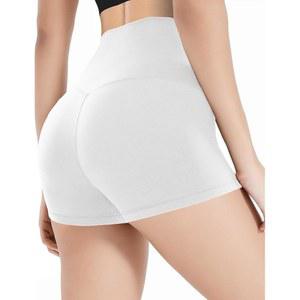 뷰티 여성 바이커 반바지 2.5인치 하이웨이스트 배 조절 운동 체육관 스판덱스 부티 요가 배구