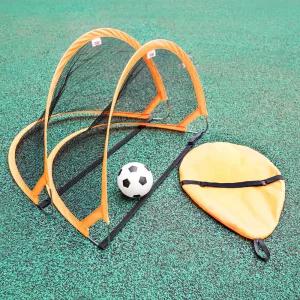 짐앤키즈 미니 팝업 골대 2개 세트 축구공 가방 펌프 포함 풋살 축구