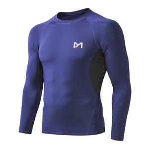 MEETYOO 남성용 컴프레션 긴팔 운동 셔츠