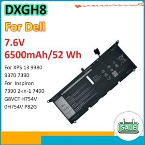 델XPS 13 9380 및 인스피론 2-in-1 G8VCF H754V P82G용 DXGH8 6500mAh/52WH 노트북 배터리