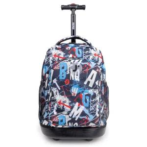 제이월드 17인치 롤링백팩 기내용 캐리어 학원가방 (그래피티)
