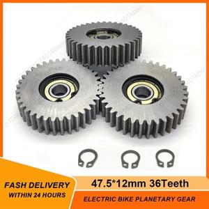 36T 47.5x12mm Bafang 전동 ebike 용 전기 자동차 스틸 기어 608z 베어링 자전거 부품이 치아 금속 유성