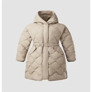 코오롱스포츠 여성 경량 벨티드 롱 다운 TVJDW24512BEI