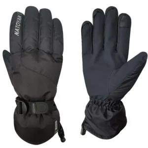(색상 블랙-L)겨울 장갑 방한 보온 기모 남자 스키 등산 캠핑