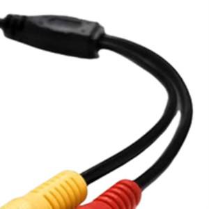 1개 AV & DC 전원 변환 케이블 4핀 항공 남성-여성 어댑터 자동차 후방 카메라 모니터 DIY 액세서리