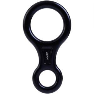 PROND 터미널 8 디센더, 클라이밍 알루미늄 피규어 8 디센더 리깅 플레이트 헤비 듀티, 야외 클라이밍 라펠 기어 다운힐 링 장비 및 벨레이 장치용 35K 알루미늄 합금 디센더