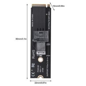 M.2 NVME-U.2 하드 디스크 어댑터 카드 Mkey PCIeX4 PCIe-SFF8643 라이저 지원 2230/2242/2260/2280 SSD