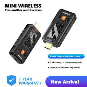 350M1080P 무선 HDMI 비디오 송수신기 5G 미니 소형 호환 익스텐더 TV 모니터 오피스 프로젝터 스위치 PC