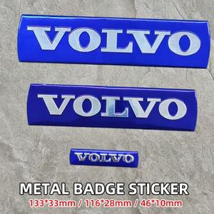 볼보 호환 XC40 V40 C30 S40 V90 V60 S80 S60 S90 V70 액세서리 3D 메탈 스티어링 휠 스티커 그릴