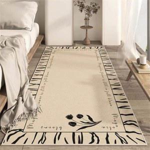 침실러그 라운드 카펫 침대 특대형 얼굴 성 극세사 원룸 응박사 봄꽃 가정 둥근