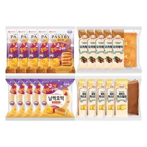 프리미엄패스츄리 꿀고구마 90g x5+납짝호떡 꿀고구마 92g x5+클래식카스테라