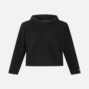 PXG 여성 겨울 미니 후드 롱 슬리브 티셔츠 BLACK PJWPW151121