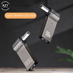 Lenovo hp 호환 DELL 노트북 컴퓨터 용 100W 5A 아연 합금 PD 전원 디코이 변환기 DC 남성-Type-C 여성 어