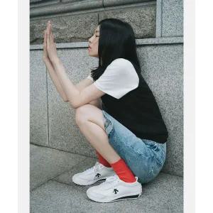 [국내매장판] 데상트 DESCENTE 크론 레이서 블랙 화이트 SR113LCR11 SR113LCR11_BKWH 183986