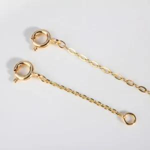 연장 체인 여유 길이 사이즈 줄 기본 금 목걸이 14K 18K 길이 조절 보조