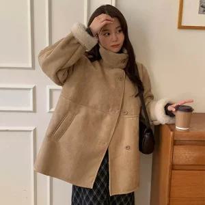 [코코블랑] 웬디 퍼 하프 무스탕