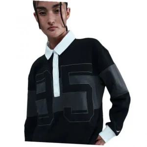 [나이키]스포츠웨어 긴소매 그래픽 폴로 탑 W - 블랙 앤트러사이트 화이트 / HV4034-010HV4034-010 5416