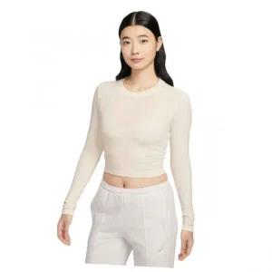 [나이키]스포츠웨어 칠 니트 슬림 긴소매 크롭 탑 W - 페일 아이보리 / HF5323-110HF5323-110 541694