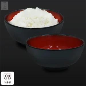 픽만 일식 투톤 공기 그릇 국그릇