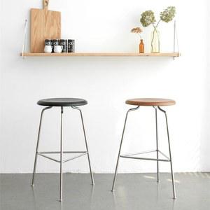 바체어 프리츠한센 스툴 도트 체어 홈바 가죽 좌석 카페 출고 프리츠 원목 스타일
