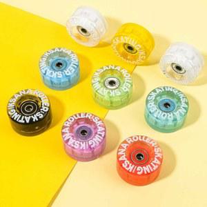 롤러스케이트바퀴 LED 바퀴 운동화 발광 롤러 이중